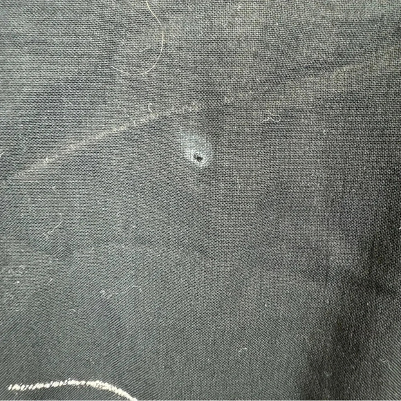 Animale Oversized Black and White Button Down Shirt Size 2 - Picture 5 of 6